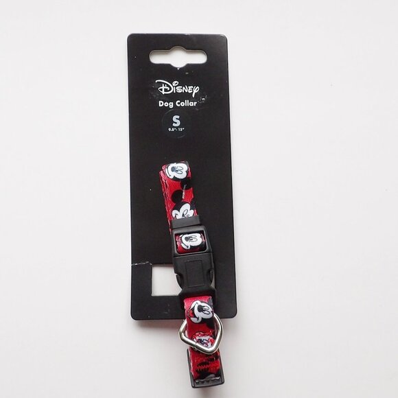 Disney Other - Disney Mickey Mouse Red Dog Collar Size Small NEW